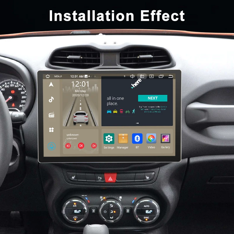 13.1'' 8 Core Qled Carplay Android Auto Car Radio for Jeep Renegade 2014~2018 Car Player 4G WIFI DSP BT Multimedia Video System