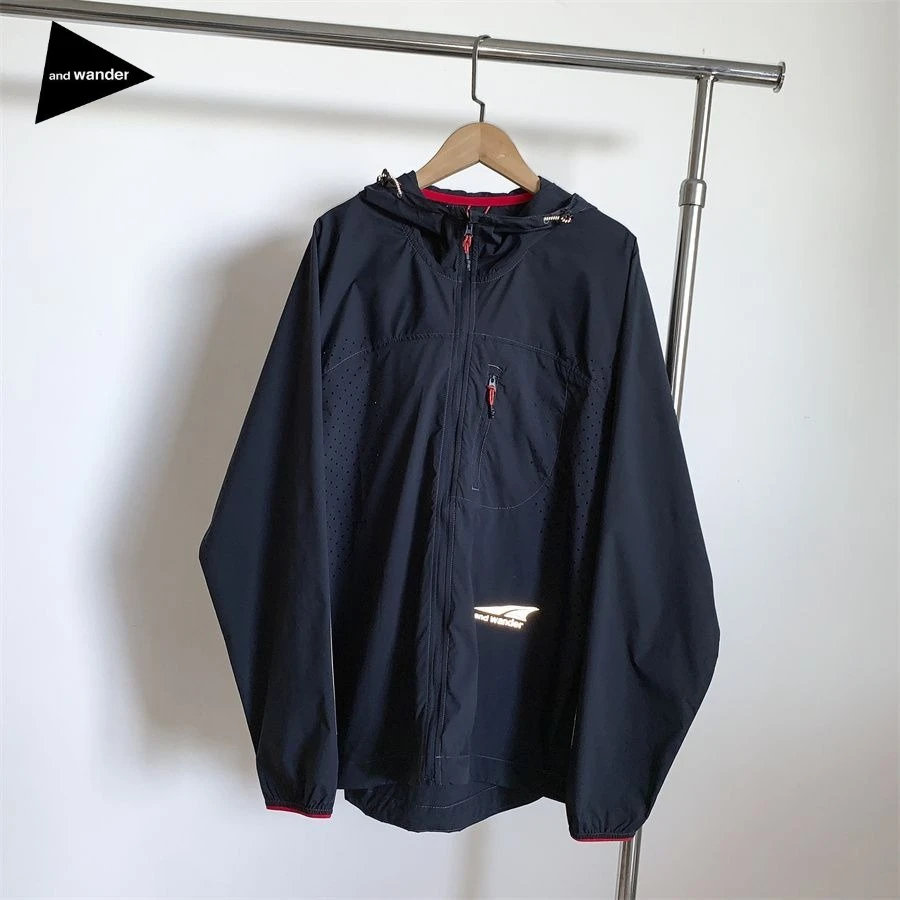 And Wander Mountain Outdoor Hooded Coat,Lightweight Waterproof 3M Reflective Sun Protection for Trail Running