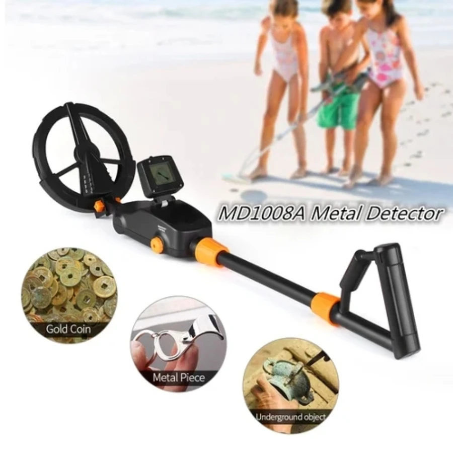 MD-1008A Kid Metal Detector Underground Beach Searching Gold Finder Treasure Digger Kit Hunter Mine Scanner Search Outdoor Tool