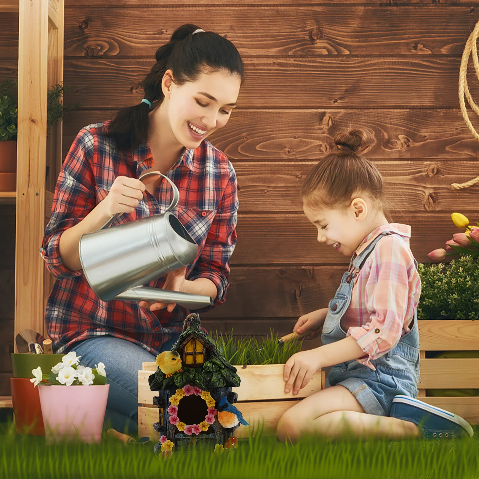 

Adorable Hanging Bird Nest Outdoor Decor Handmade Garden Ornament Strong Eco Friendly Material Bird Hanging