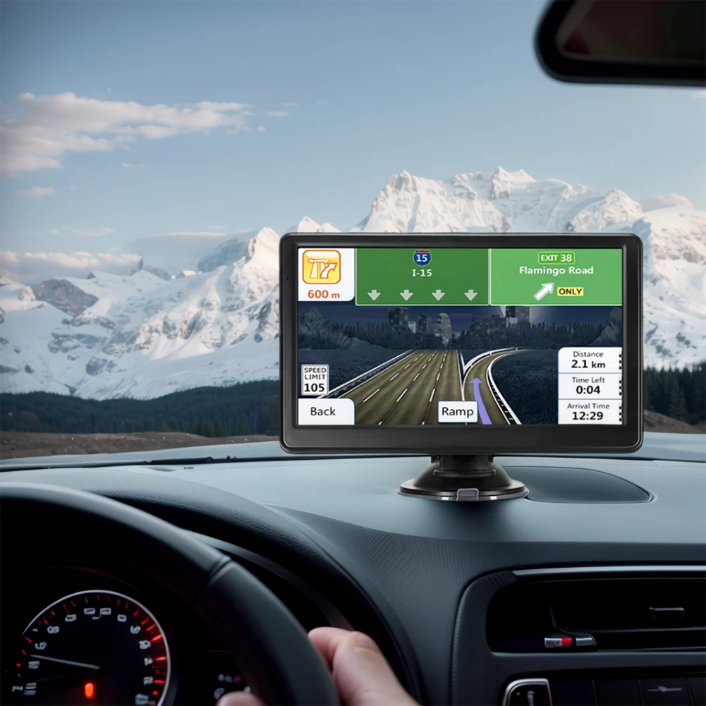 

7-дюймовый HD TFT сенсорный экран Автомобильная GPS-навигация FM-передатчик HD GPS-устройство ЕС AU Карта США Портативная авто спутниковая GPS-навигация