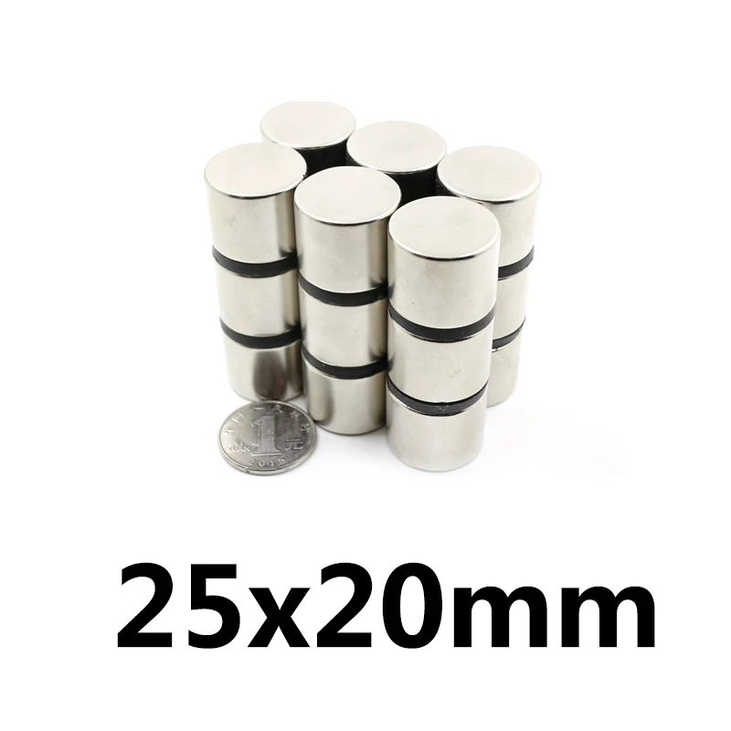 25x20 mm Thick Powerful Strong Magnetic Magnets 25mmx20mm For Home Refrigerators, Offices DIY 25x20mm Round Magnet 25*20 mm