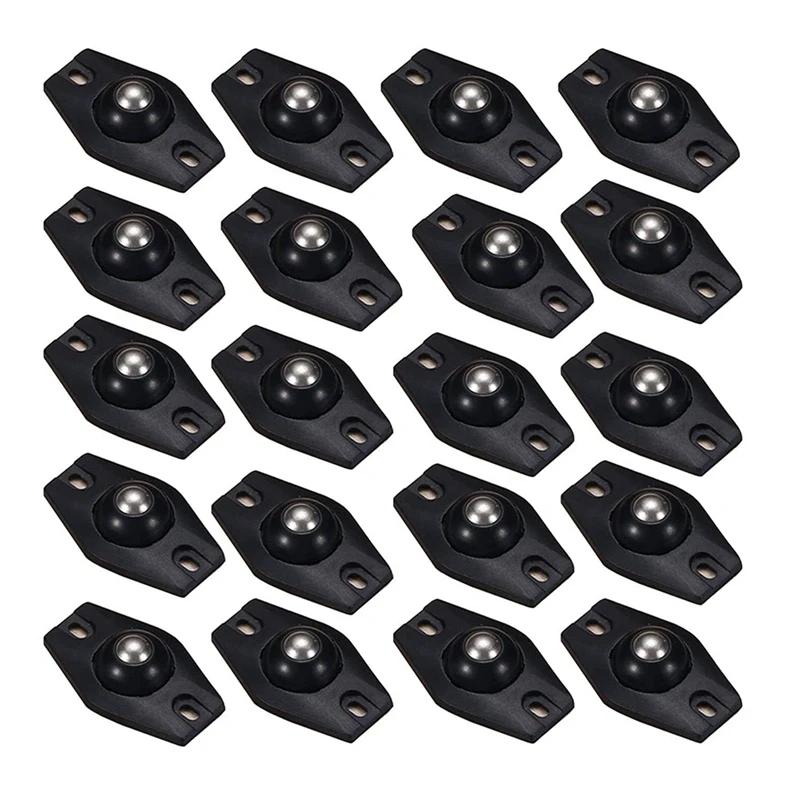 

20 PCS Mini Swivel Wheels Self-Adhesive Casters Wheels 360°Universal Mini Wheel With Roller Ball