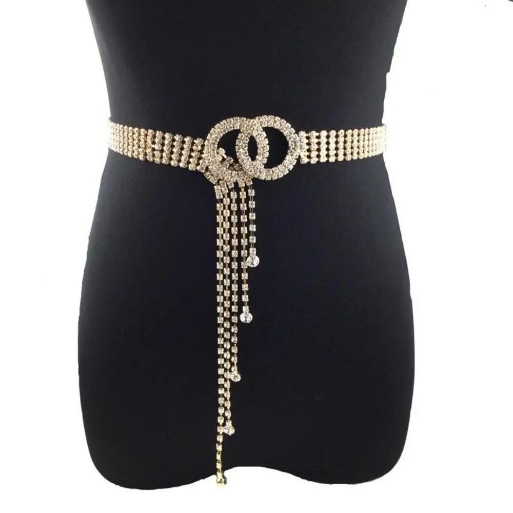 

Bling Shiny Crystal Waist Chain Body Jewelry Girdle Rhinestone Belt Waistband Fashion Women's Belly Chains Female
