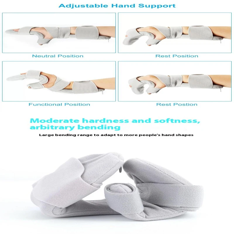 

Stroke Hand Brace Support Adjustable Finger Night Hand Splint Support Orthopedic Wrist Rest Arthritis Tendonitis Rehabilitation
