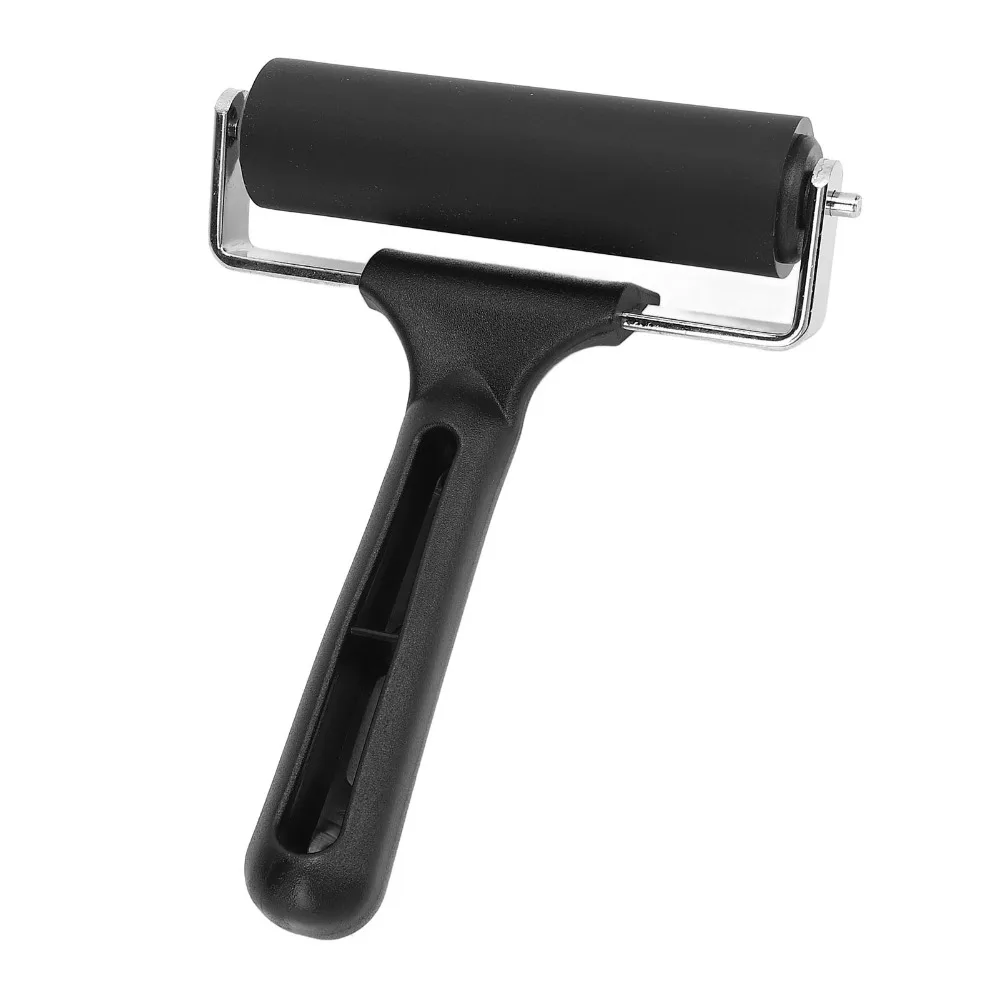 2pcs Durable 4 Inch Rubber Brayer Roller Hard Rubber Portable Size Press Roller Tool Printmaking Roller For Printmaking