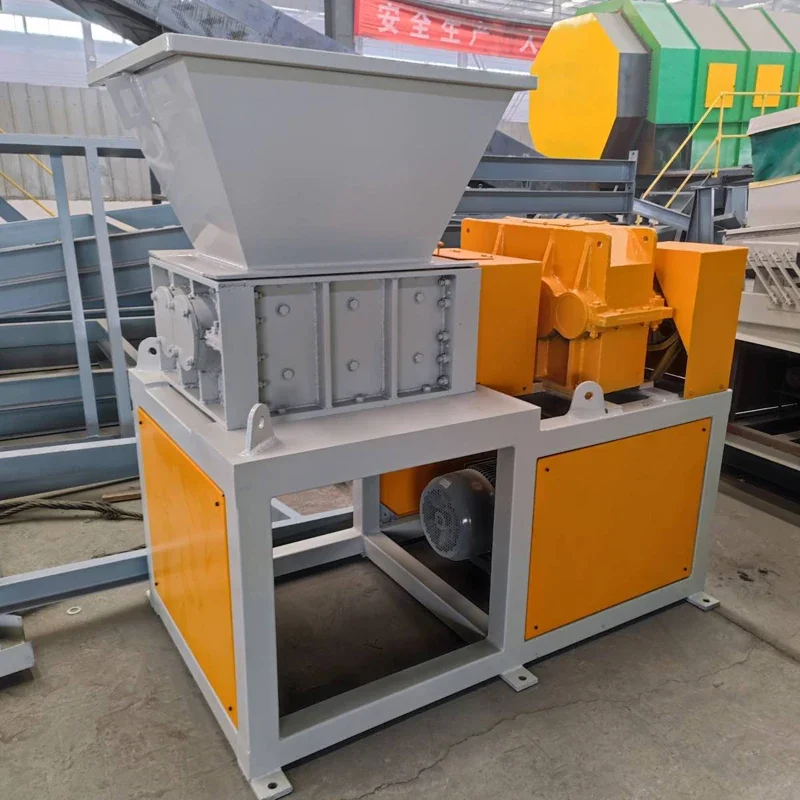 mini waste plastic shredder machine double shaft shredder for sale