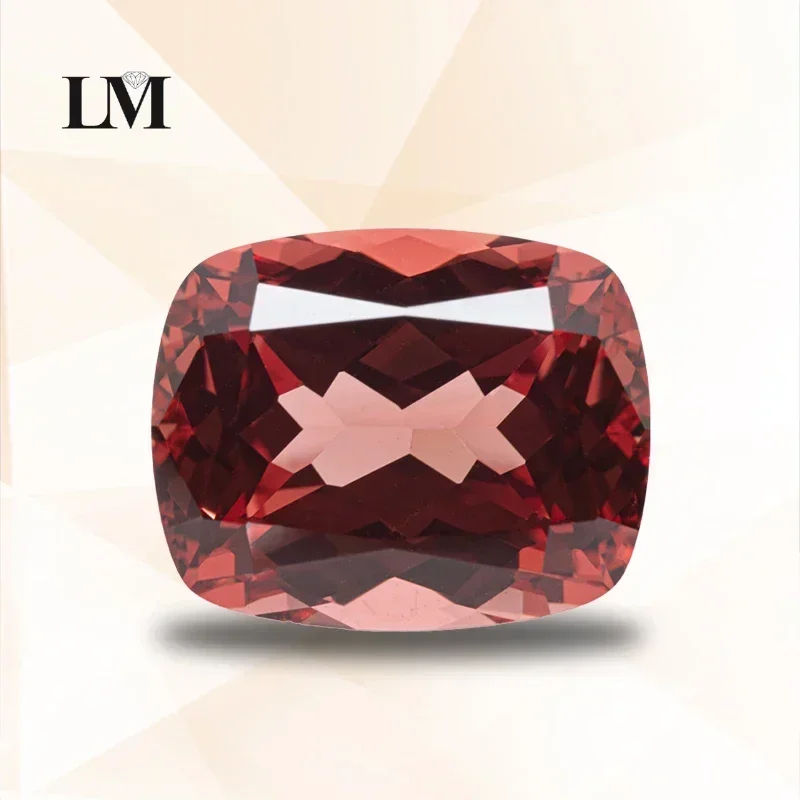 

NEW Lab Grown Padparadscha Rectangular Cushion Shape Fire Lotus Color VVS1 Charms DIY For Jewel Making Selectable AGL Certificat