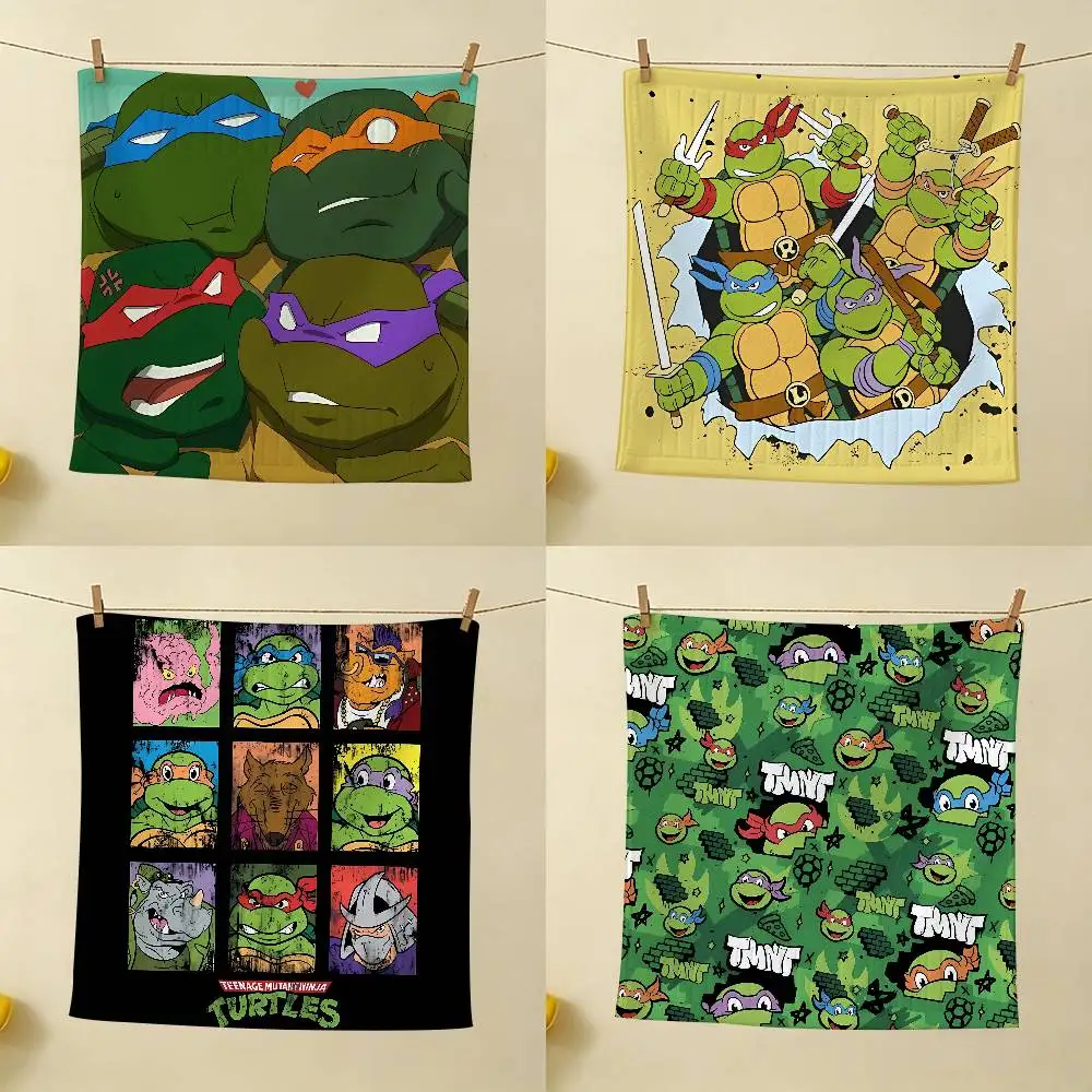 Game T-Teenage Mutant Ninja Turtles New 25x30cm Small Hand Towel Quick Dry Decorative Kitchen Towel Gauze Towel Home Restaurant