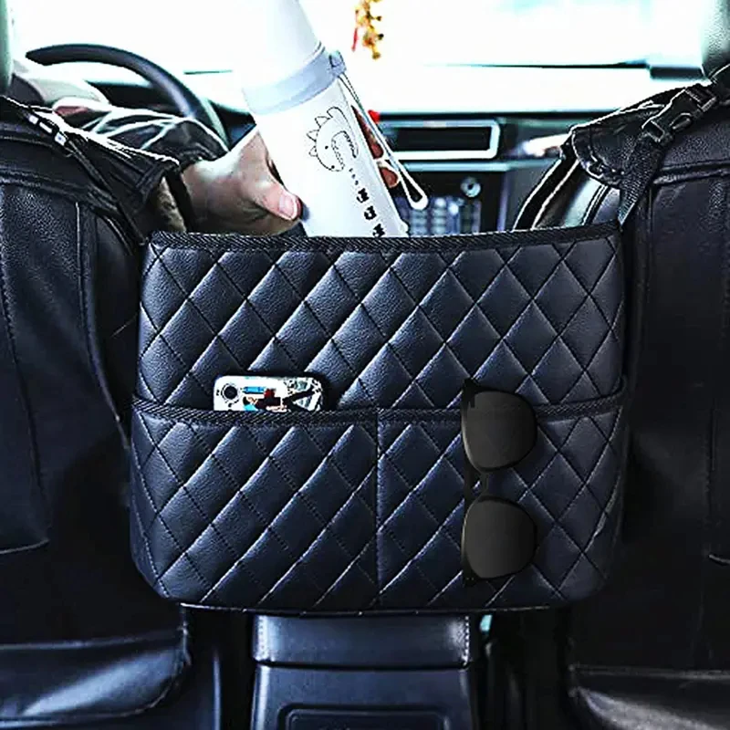 Große Aufbewahrungstasche für die Vordersitzlücke im Auto mit Verstellbarem Gurt Reise-Organizer