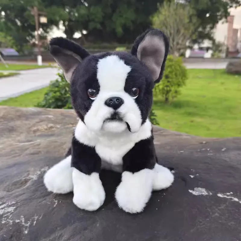 Cute Bulldog Doll Simulation French Bulldog Doll Cloth Doll Plush Toy Children's Gift Decoration 25cm DY10250