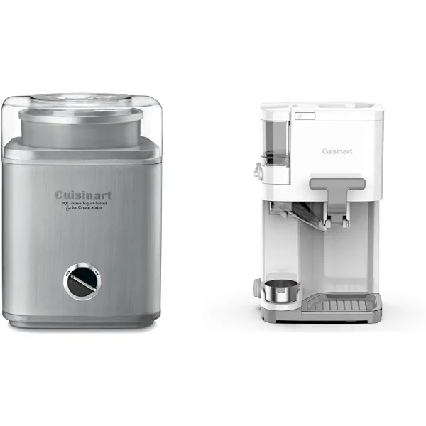 

CUISINART Ice Cream Maker, Cream and Frozen Yogurt Machine & Soft Serve Ice Cream Machine- Mix It In Ice Maker