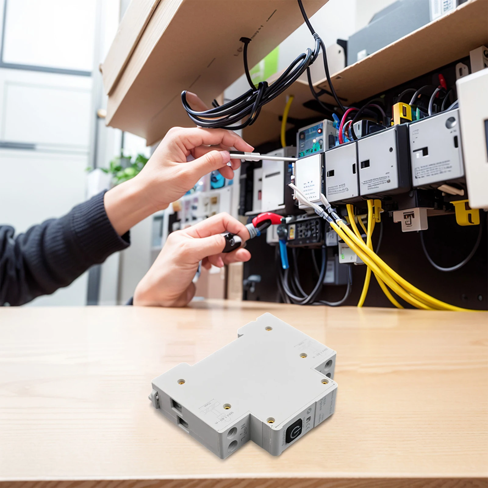 

For Tuya For Zigbee Circuit Breaker For Din Rail Control Switch With Metering 1-63A Adjustable Electrical Equipment