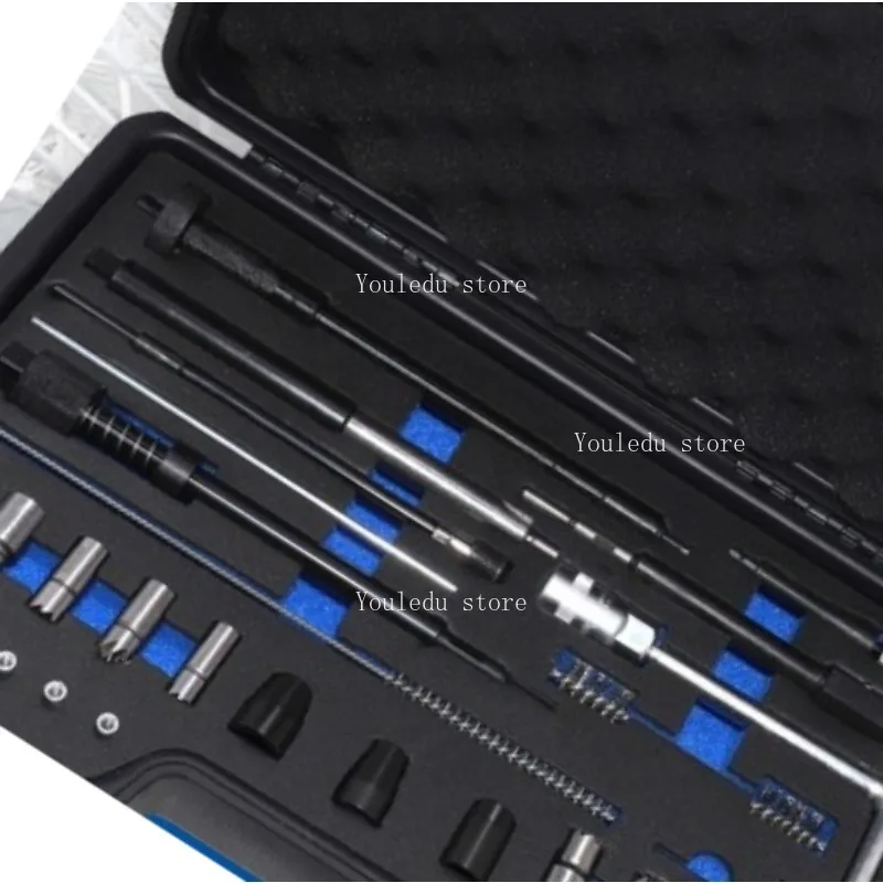 

Suitable for 28 piece diesel fuel injector seat cleaning reamer tool universal fuel injector repair cleaning kit set