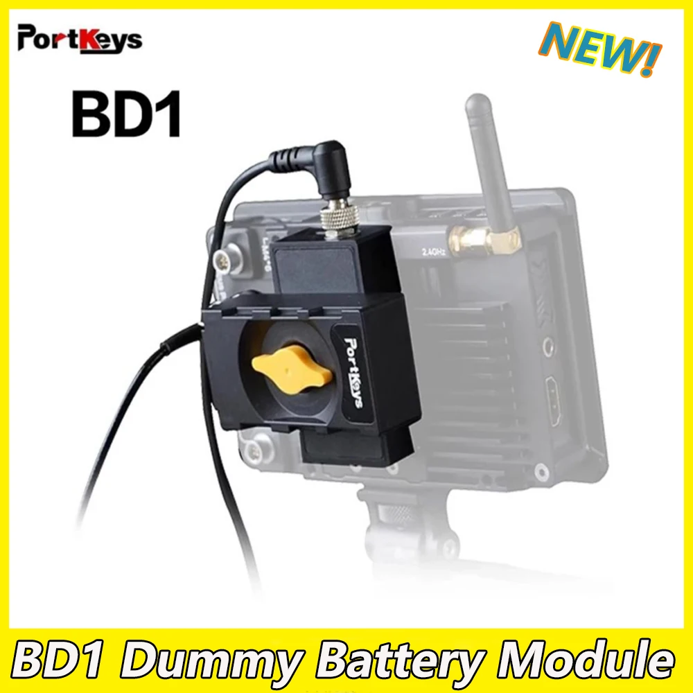 Portkeys BD1 Double-sided Vertical and Cross-assembly NP-F Dummy Battery Module, Suitable for Wireless Video Transmission System