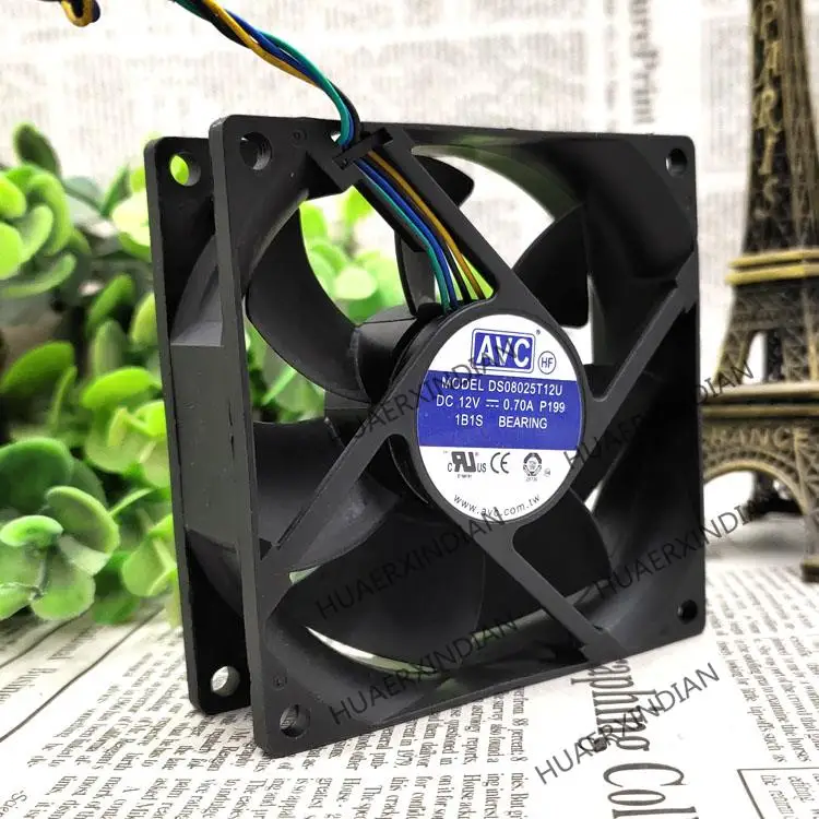 Nova DS08025T12U 0.70A 12V 8025 8 CENTÍMETROS Ventilador de Refrigeração Kit de Montagem