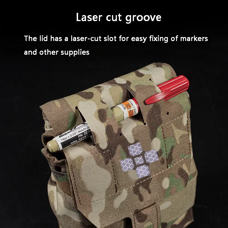 Trauma Kit NOW Lightweight MOLLE Accessory System Backplane, Trauma Emergency Medical Kit