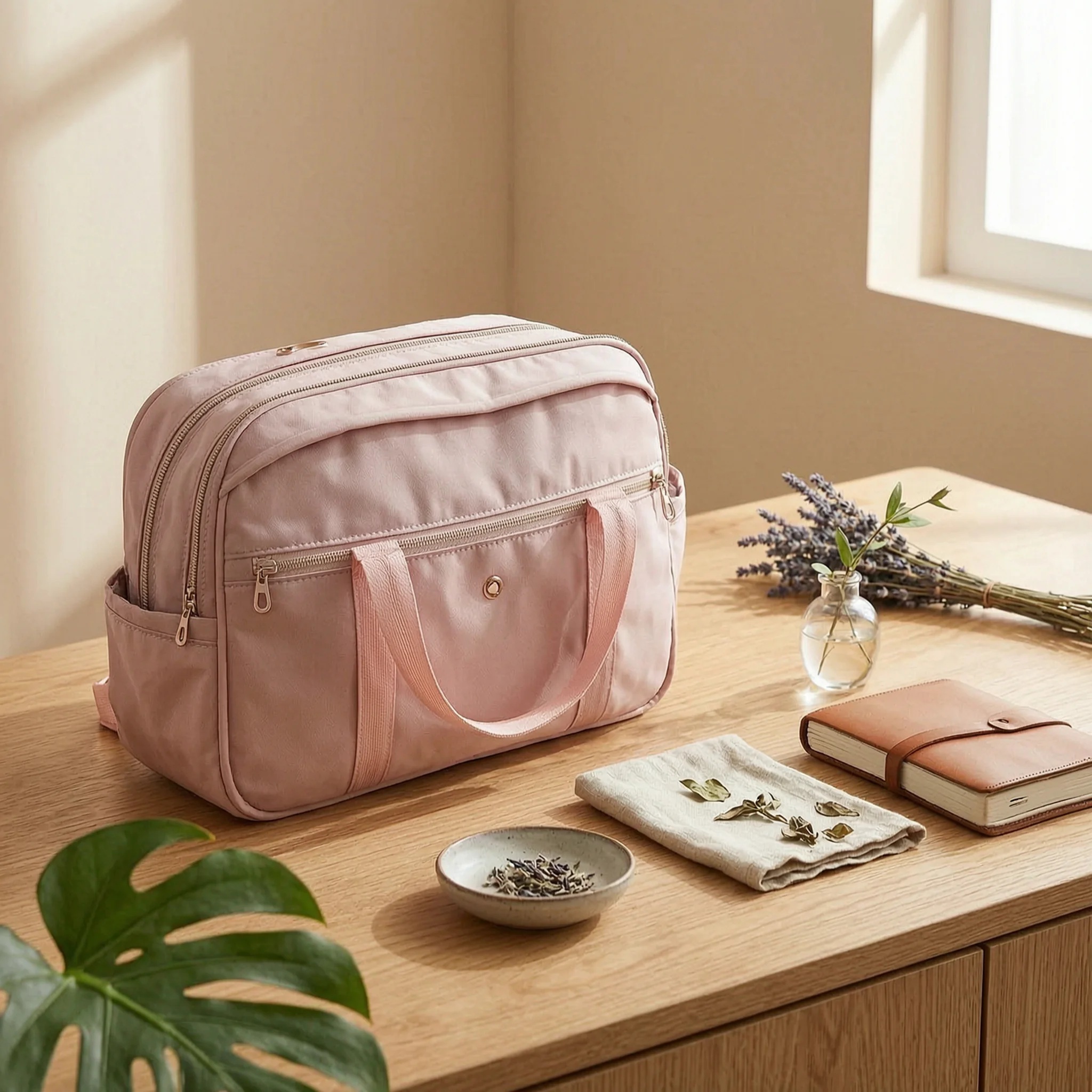 Diaper Bag with Pouch Insulated Diaper Bag Multi-Pocket Spacious for Moms, Baby Outings, Travel