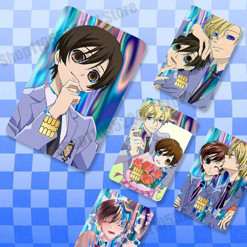 

Anime H-Haruhi F-Fujiokas Holographic Laser Shinny Film Skin Cover Sticker for Debit Credit Card Bank Card