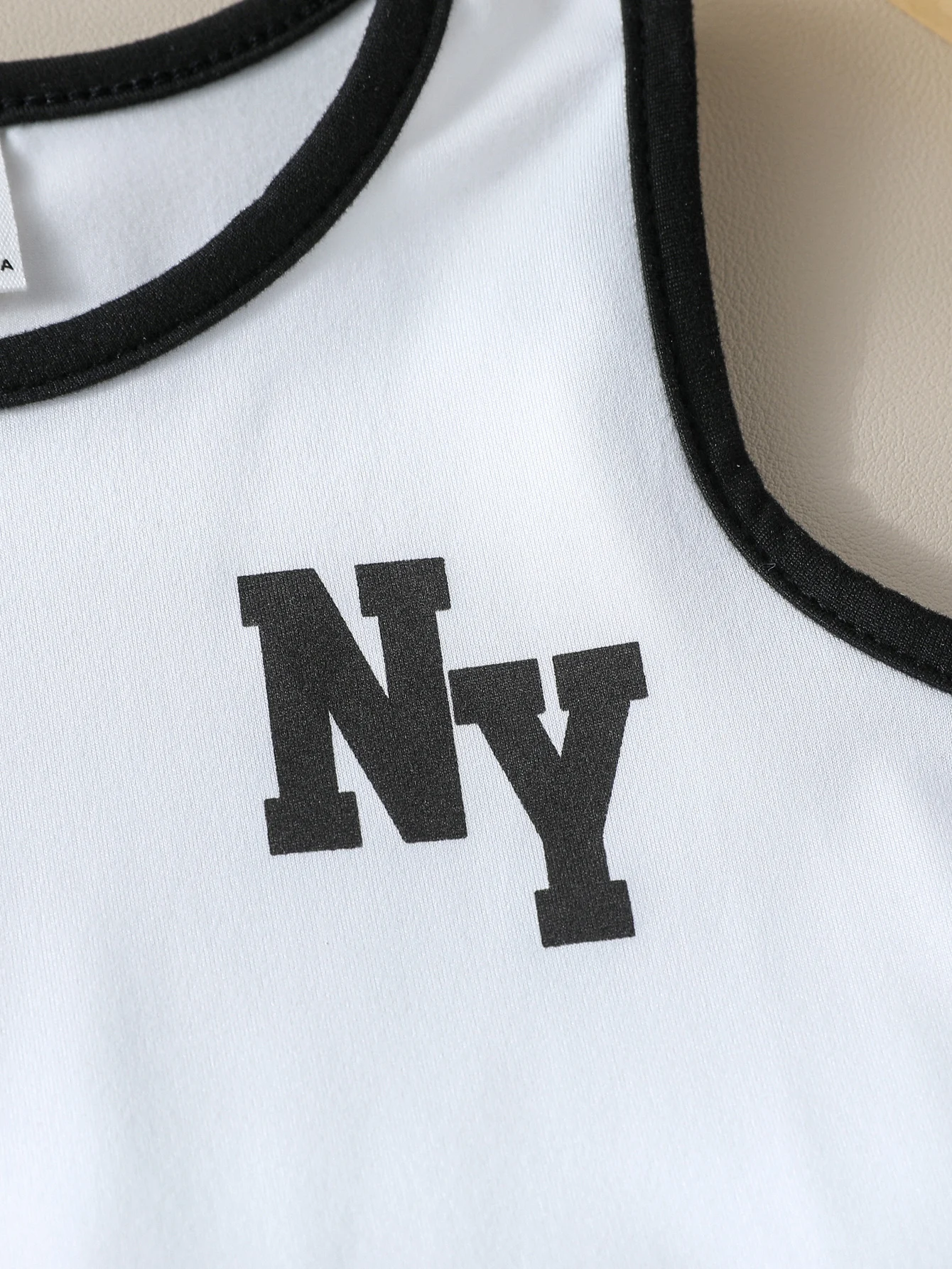 صيف 2025 جديد للأطفال إلكتروني طباعة بلون سترة دون أكمام وشورت بدلة رياضية غير رسمية قطعتين