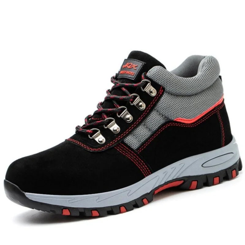 

2025 Winter Boots Men Steel Toe Cap Safety Boots Work Shoes Men Puncture-Proof Work Boots Plush Warm Safety Shoes Male