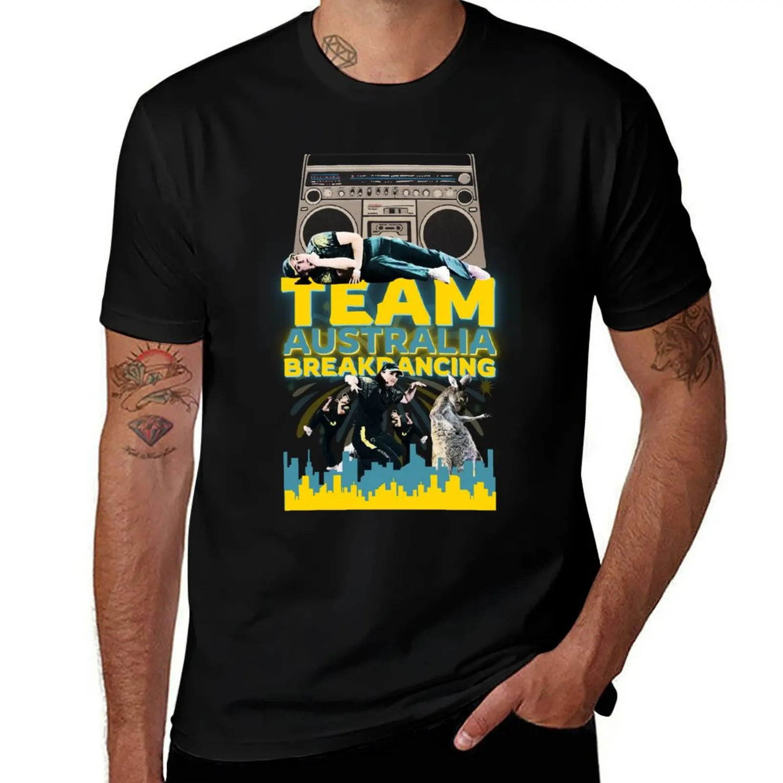 Australia Breakdancing Australian Woman Breakdancer T-Shirt Casual Streetwear Short Sleeve Tee T-Shirt