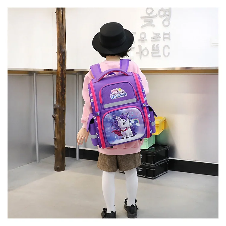 Girls Princess Sweet Mermaid Boys Dinosaur Cartoon Large Schoolbags New Children Students Cute Fashion Unicorn Space Backpacks