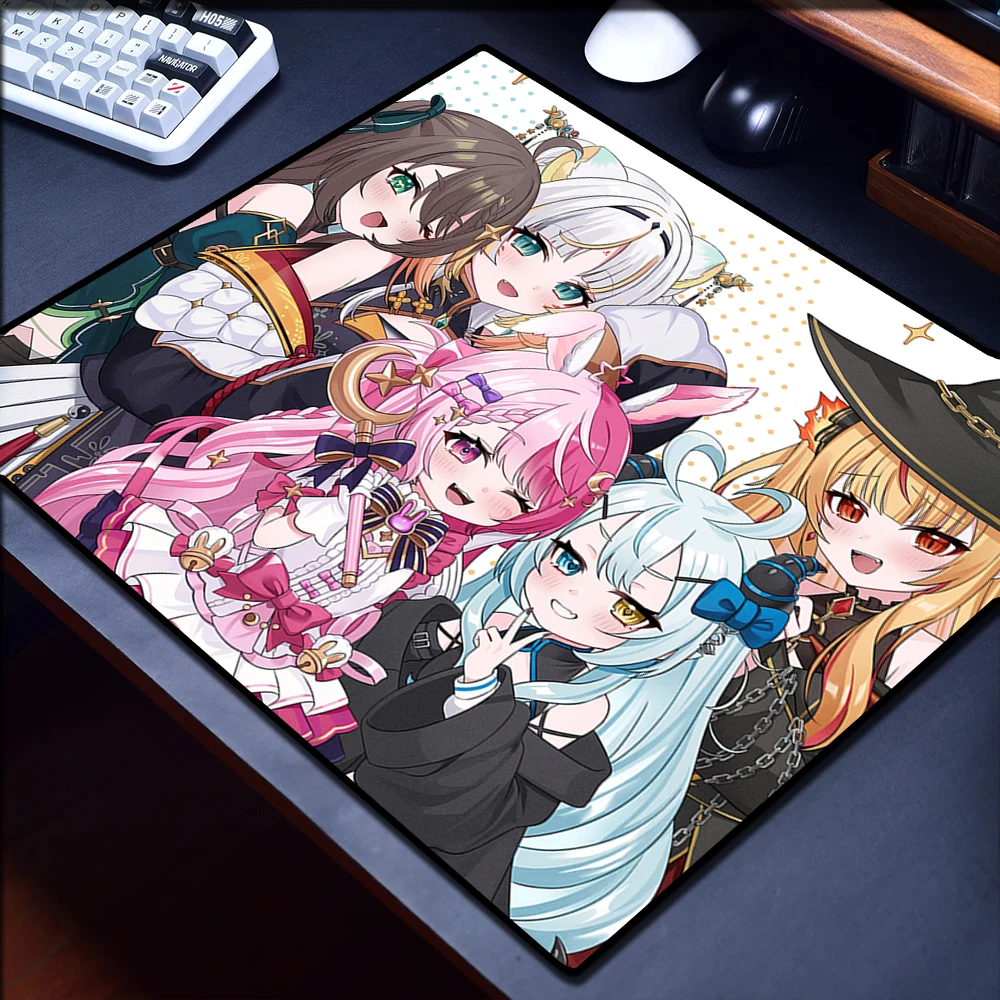 Anime Mousepad 45*40cm Office Desk Mat Cute Non-Slip Mouse Pad Balance High Elastic Non-slip Bottom Mouse Mat Kawaii Table Mat