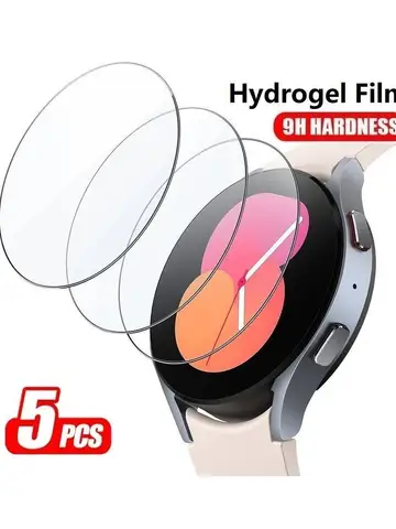 5Pcs Hydrogel Protective Screen Protector Film For Samsung Galaxy Watch 3 4 5 6 40mm 41mm 42mm 44mm 45mm 46mm