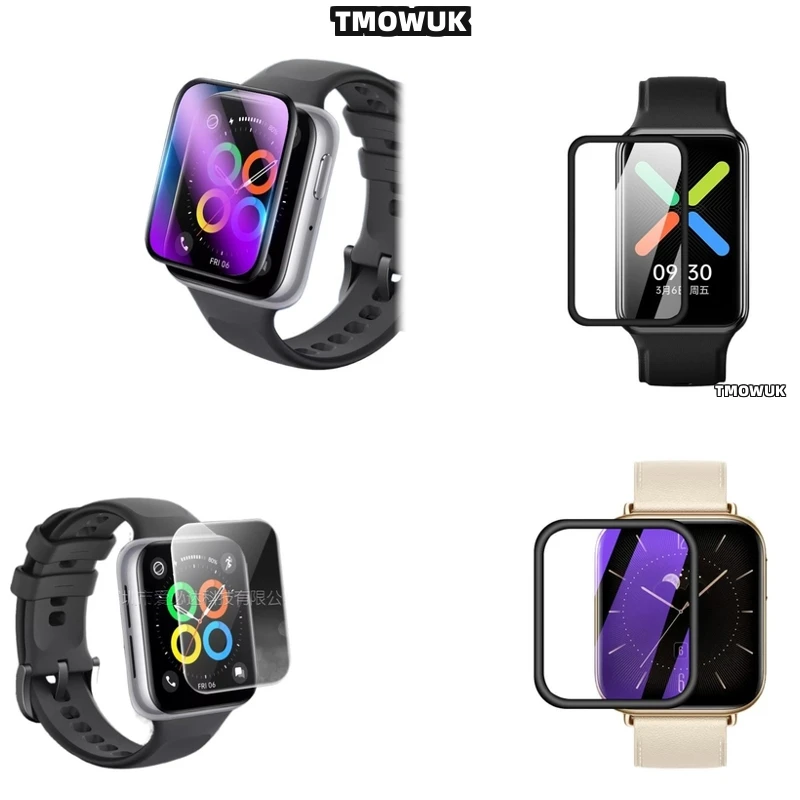 

For OPPO Watch 2 3 4 Pro SE Free Band 2 42mm 46mm Full Cover Screen Film Soft Flexible 3D Curved Anti-Scratch PMMA