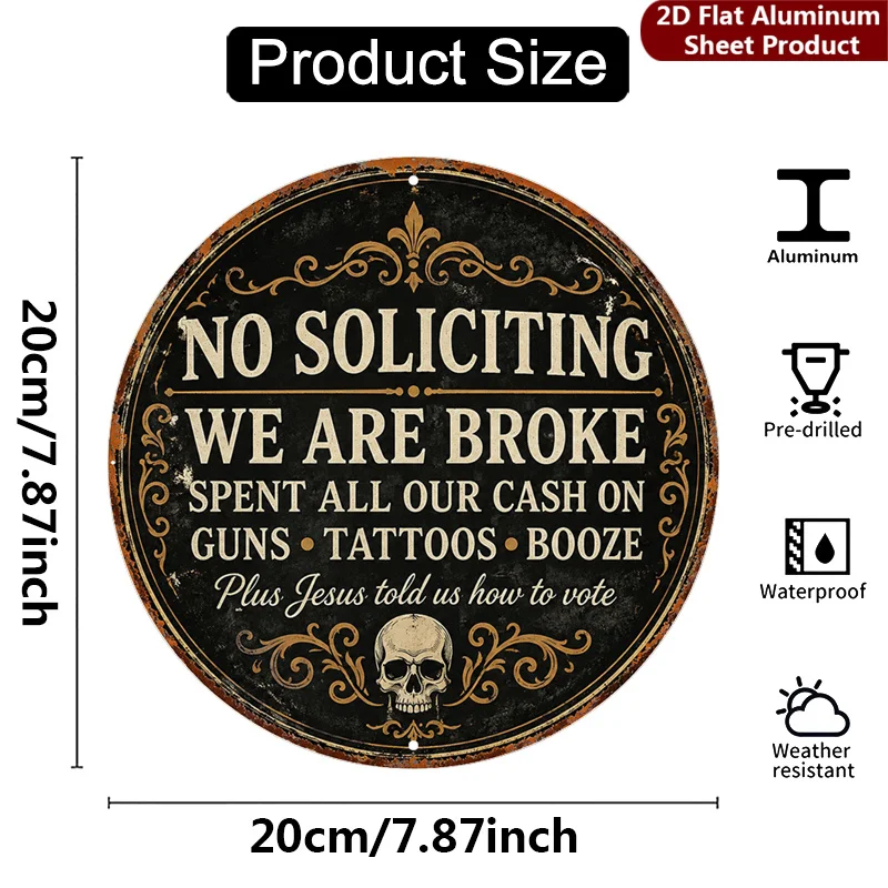 2D Flat, 1pc, Funny Saying Decorative Sign Vintage Style Plaque Political Humor Perfect for Home, Porch, Garden, Cafe, Etc