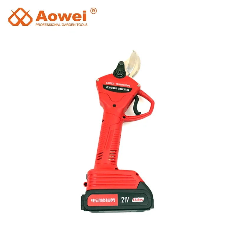 AOWEI Electric Pruning Shears 32mm Cutting Diameter Garden    Orchard Battery Powered Scissors