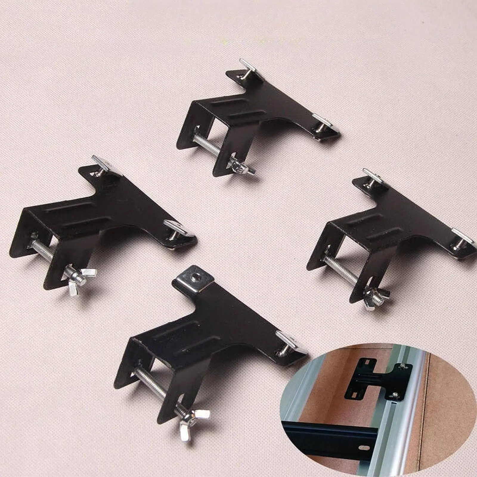 

Универсальные крестовые зажимы на крышу, железный автомобильный соединитель для багажника, автомобильный багажник на крышу, хомуты для поперечных перекладин 3x2,5 см