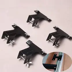Generic Roof Rack Cross Bar Clamps Iron Car Luggage Rack Connector Car Roof Cargo Carrier Bar Clamps for 3x2.5cm Crossbars