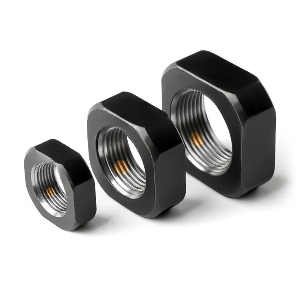 1Pcs RN-type Square Locking Nut M8-M40 Precision Anti-loosening Nut For Lead Screw Bearing Support Block RN-M8x1.0 RN-M10x1.0