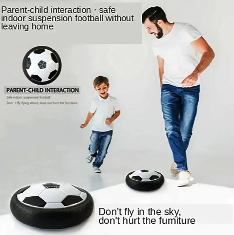 Hover Soccer Ball Toys para crianças, futebol elétrico flutuante, luz LED, música, jogo ao ar livre, brinquedos esportivos