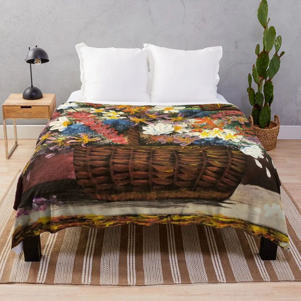 

Blossom Harvest Throw Blanket Luxury Designer Plaid for babies Decorative Sofas Blankets