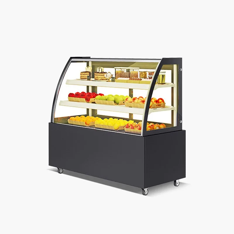 Commercial cake cabinet Desktop refrigerated fresh-keeping cabinet Beverage display cabinet Fruit vertical