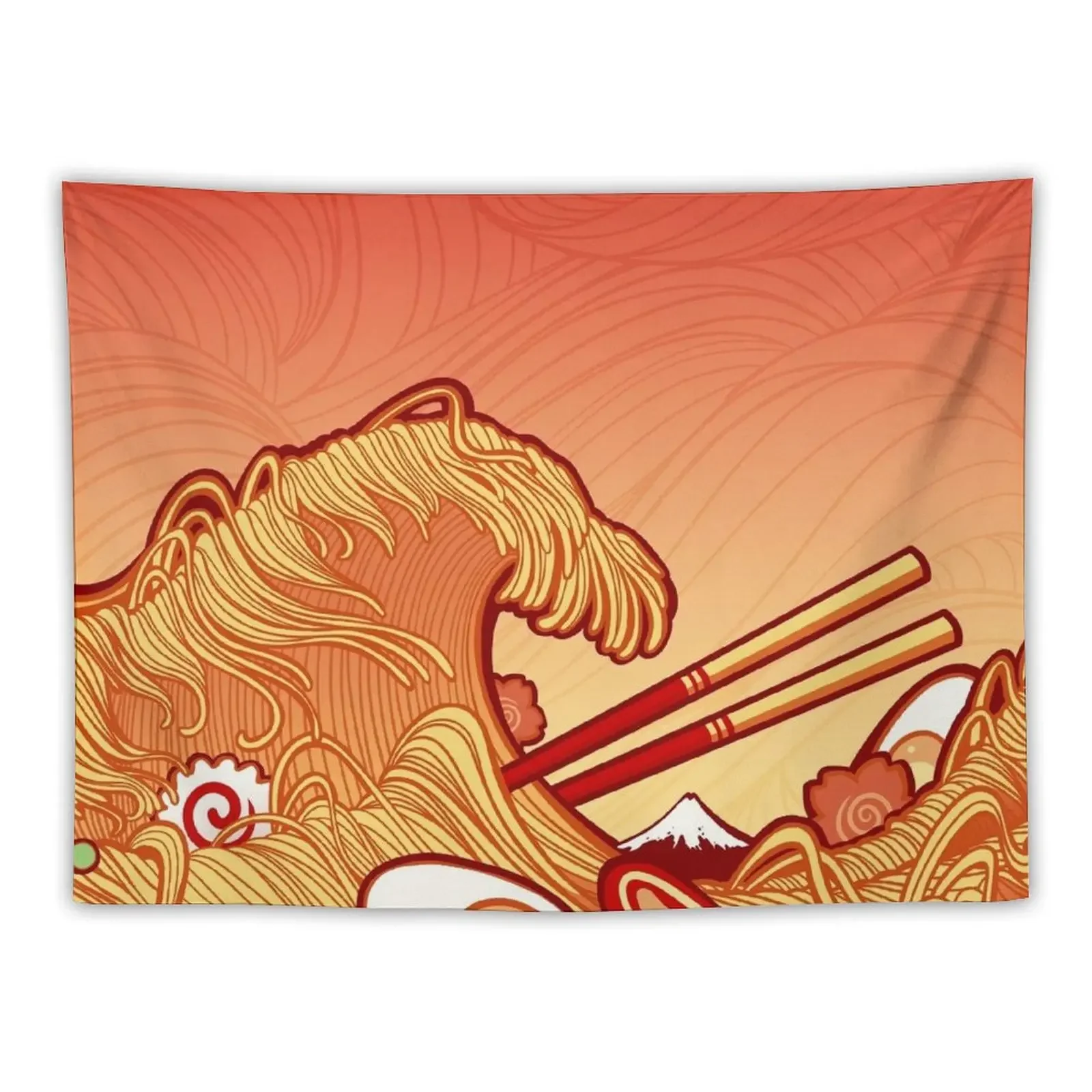 The Great Ramen Wave Tapestry Room Decor Wall Decor Aesthetic Room Decors Tapestry