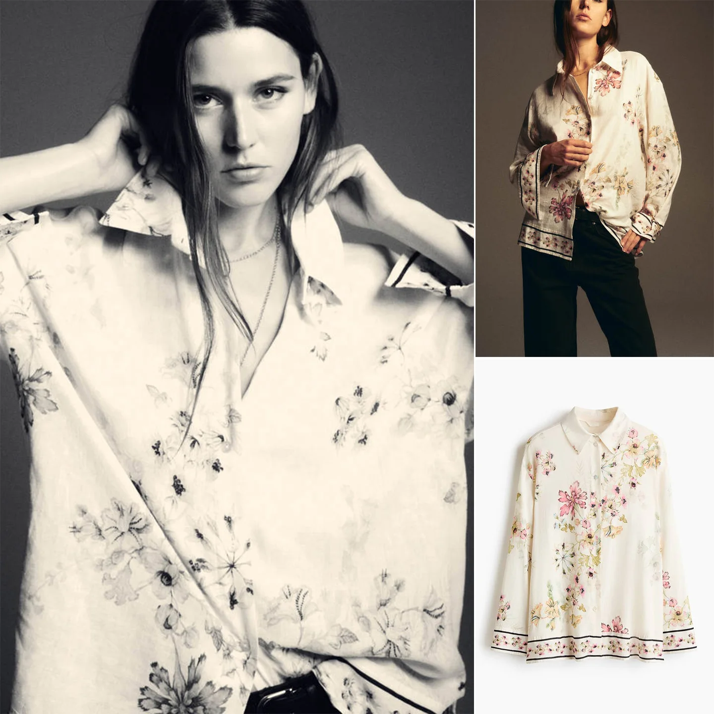 

Spring New Women's Long Sve Straight Leg Pants irt Casual Sle Polyester Fiber Breathable Comfortable Fit for Teen Girls