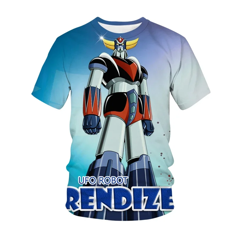 Anime Grendizer T-Shirts UFO Robot Goldorak 3D Print Streetwear Men Women Fashion T Shirt Kids Tees Tops Harajuku Boys Clothing - view 3