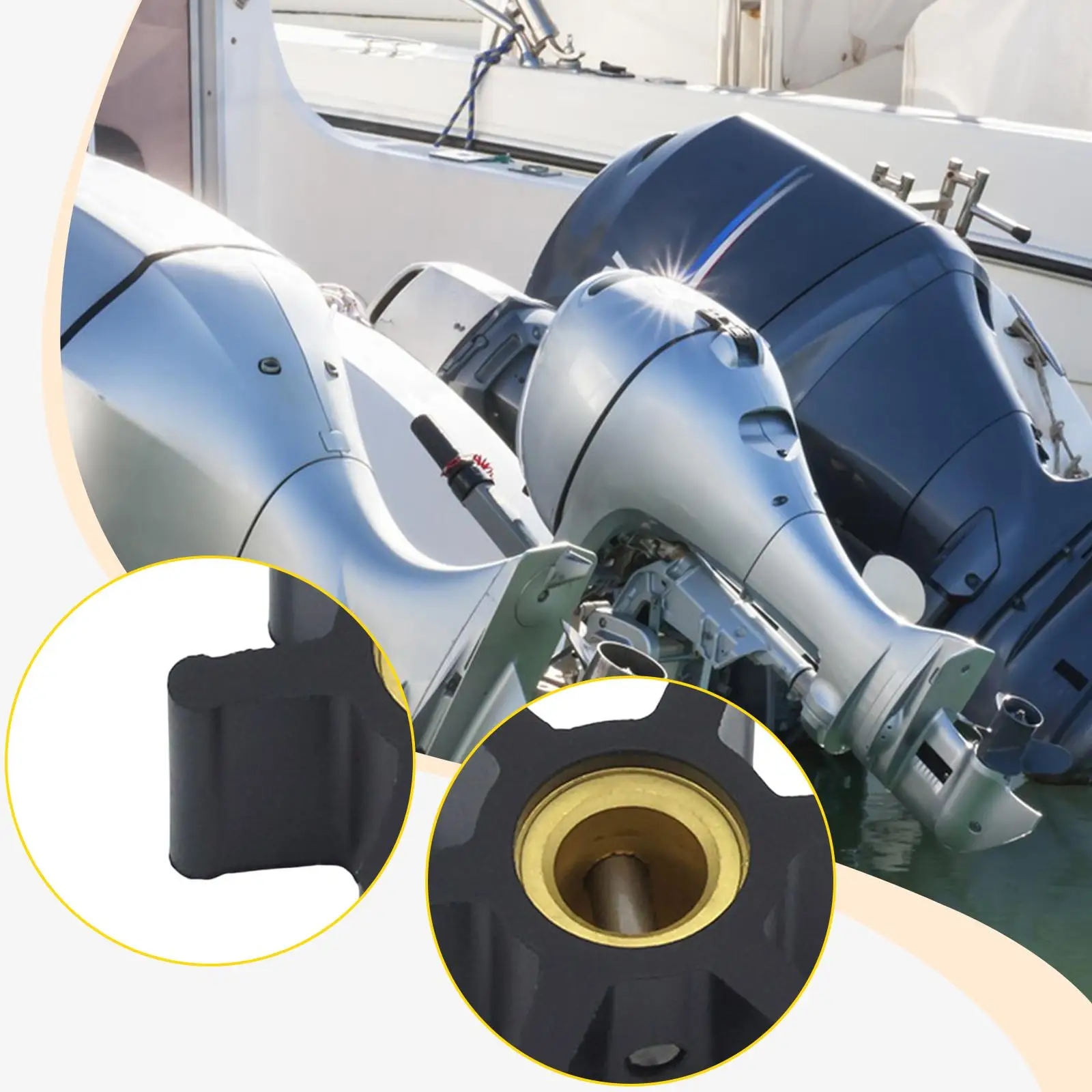 

Высокопроизводительная крыльчатка для водяного насоса: практичная конструкция из пластика и металла, совместимая с моделями 132-0859, 803729