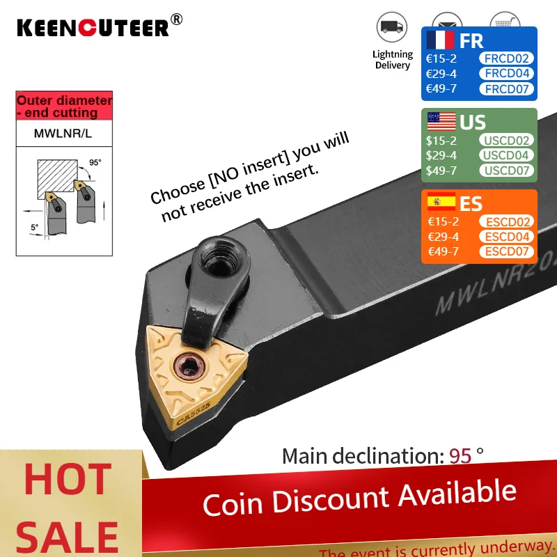

Полная серия MWLNR2020 MWLNR 1616 MWLNR2525 MWLNR32 WNMG стандартные режущие инструменты с ЧПУ держатель внешнего токарного инструмента