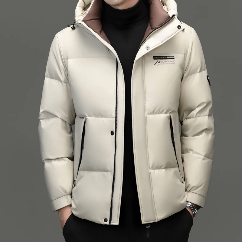 New arrival winter jacket 90% white duck down jackets men,mens fashion thicken warm winter down coat,hooded parkas men L-5XL