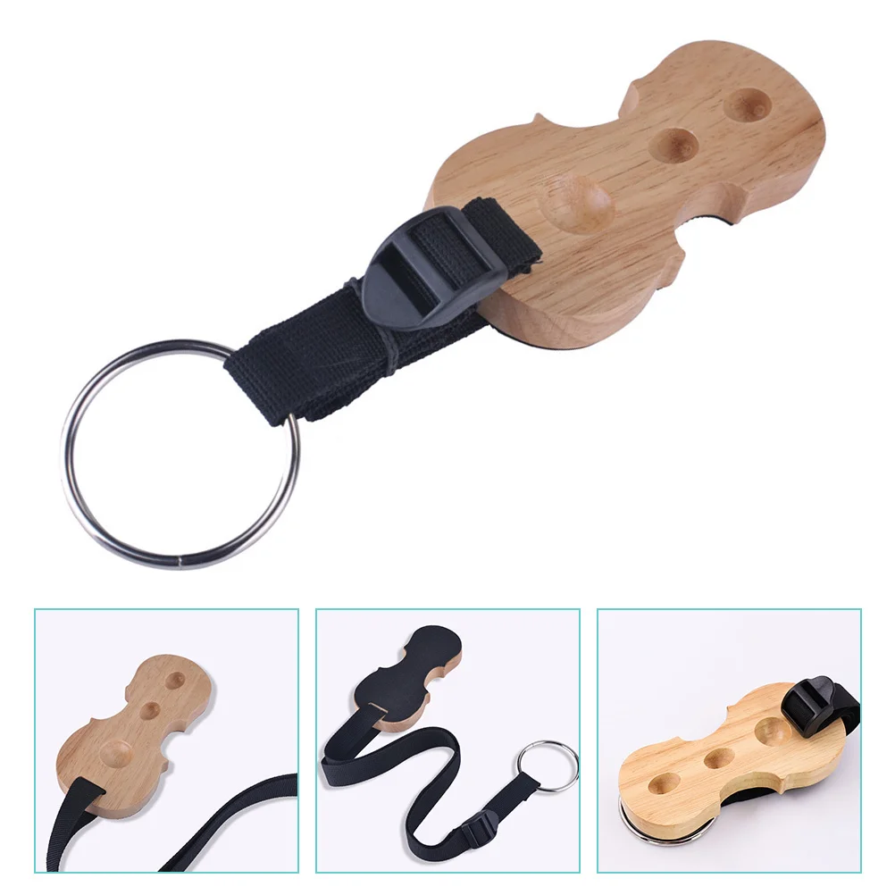 

Cello Anti-Slip Wooden Stopper Thick Durable Material 3 Holes Design Non-Slip Cotton Base For Home Practice End Pin Rest