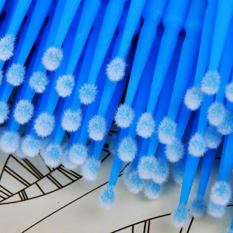 100pcs/lot Car Maintenance Tools Brushes Paint Touch-up Pen Disposable Small Tip Accessories 1.0mm Micro Cotton swabs in bags