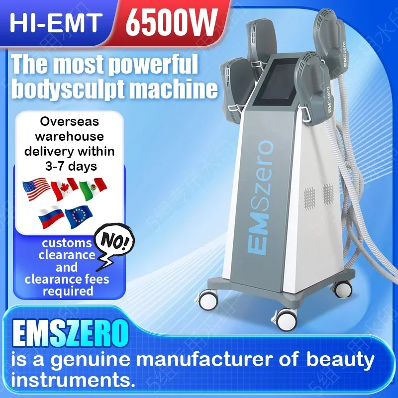 

RF EMSZERO NEO 6500W 200HZ Weight Lose Machine DLS-EMSlim Stimulater Muscle Body Sculpt Butt Build For Salon