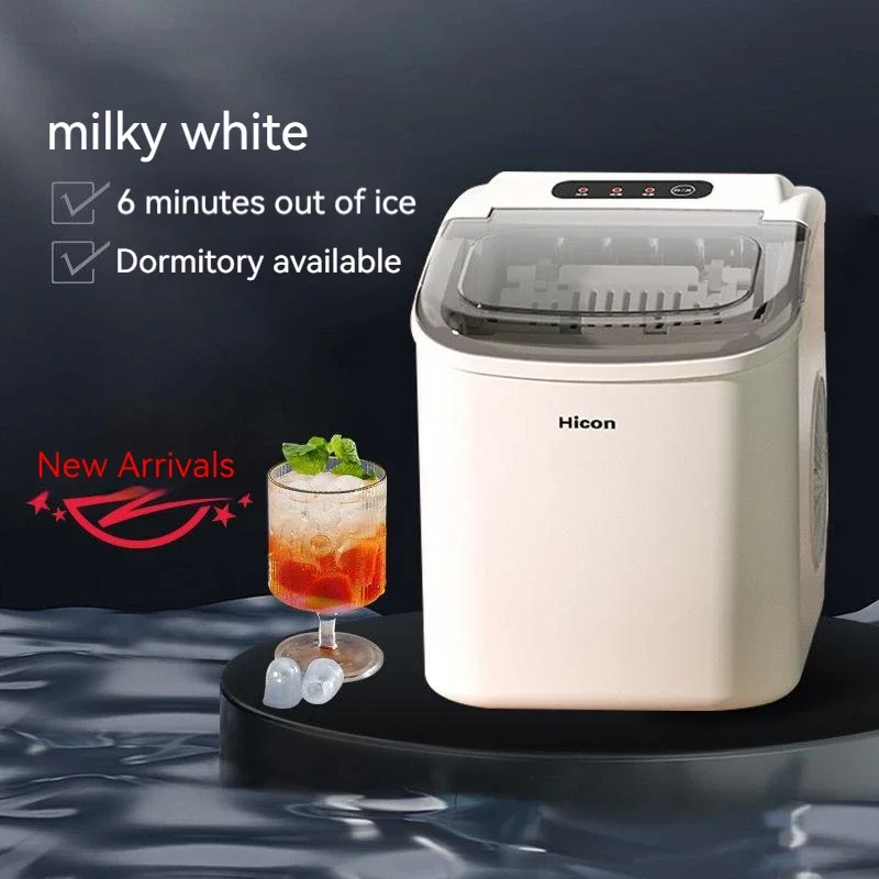 Kitchen Ice Makers 15KG Milk Tea Shop Ice-Cube Machine Electric Ice Generator Home Countertop Portable Ice Cube Maker Machine