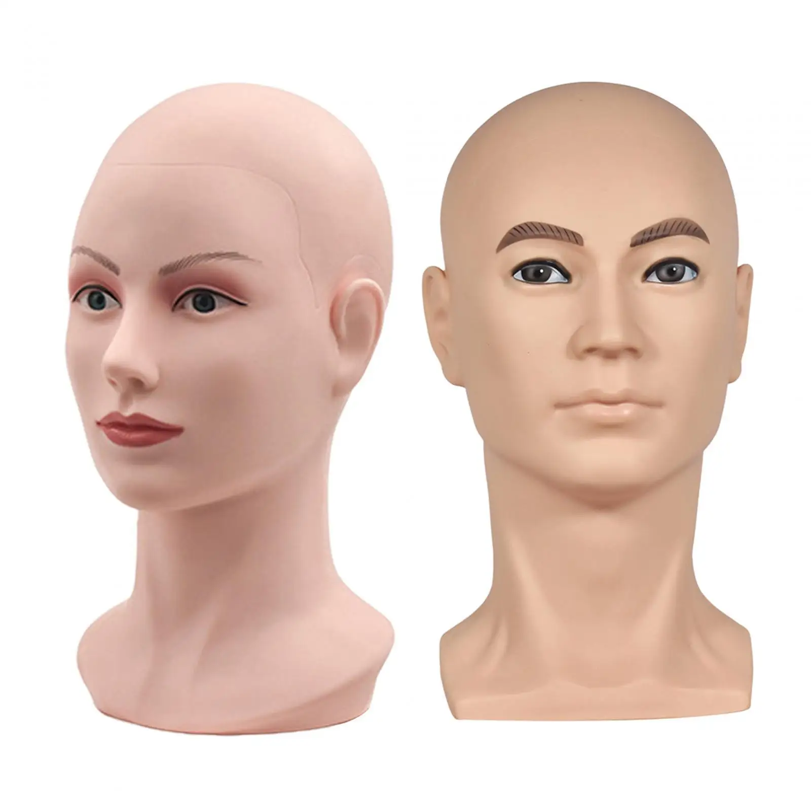 Mannequin Head Display Stand Versatile Standing Wig Holder Hairpieces Display Holder for Shopping Mall Headphone