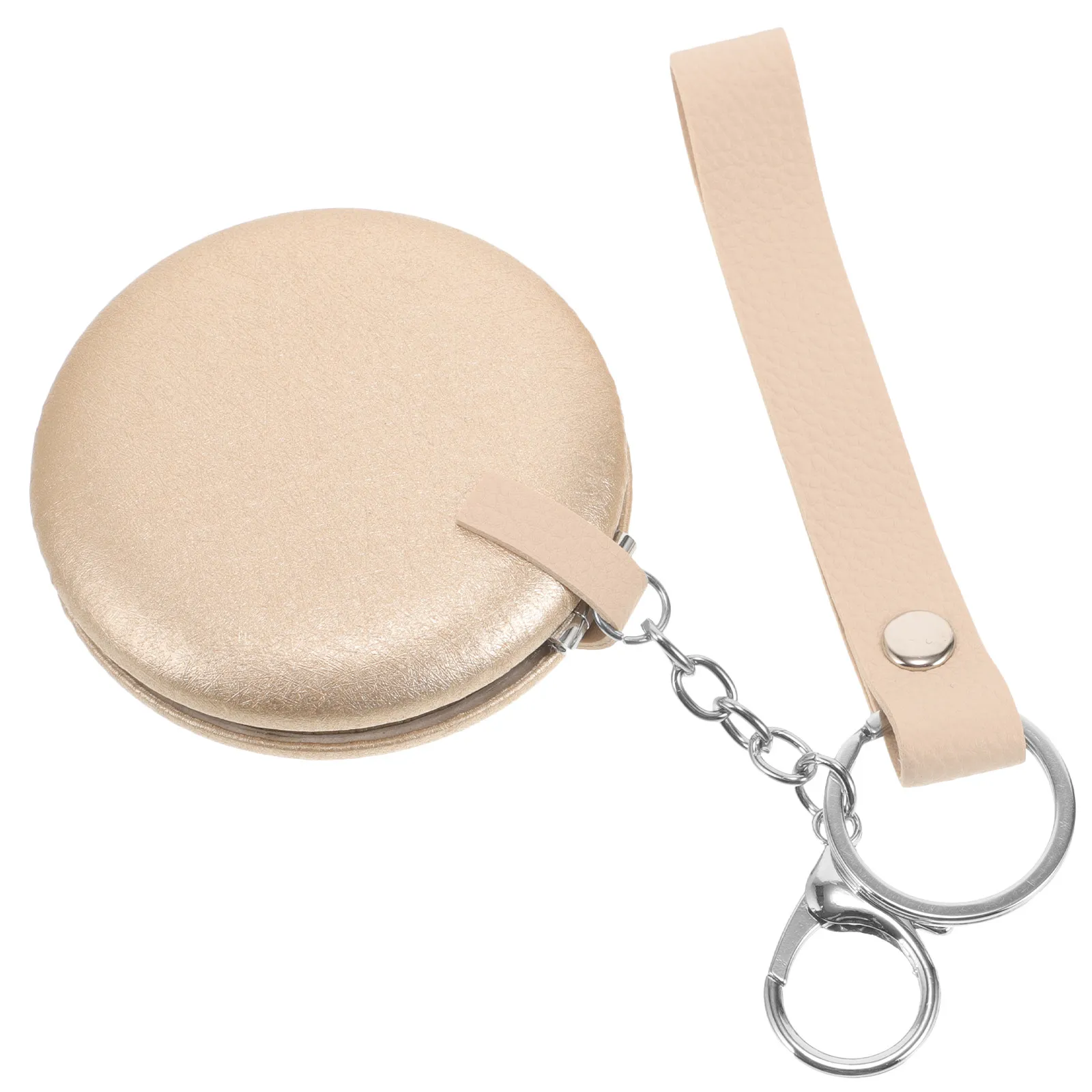 

Складное мини-зеркало-брелок, 1 шт., двустороннее, портативное, компактное, для макияжа
